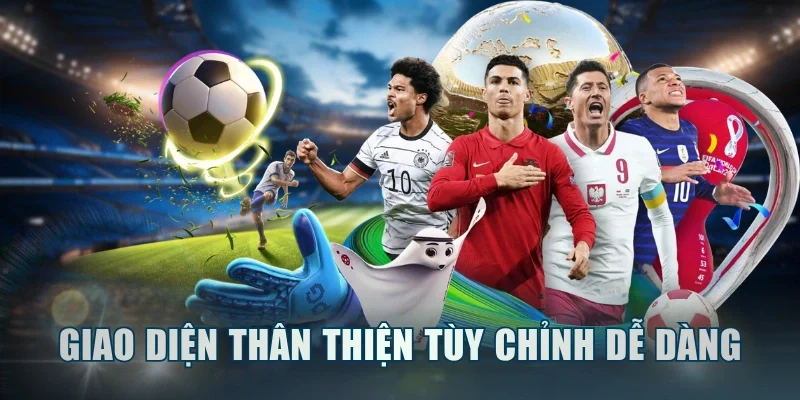 Thiết kế giao diện thân thiện tùy chỉnh dễ dàng